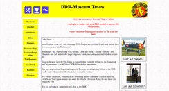 Desktop Screenshot of ddr-museum-tutow-mv.de